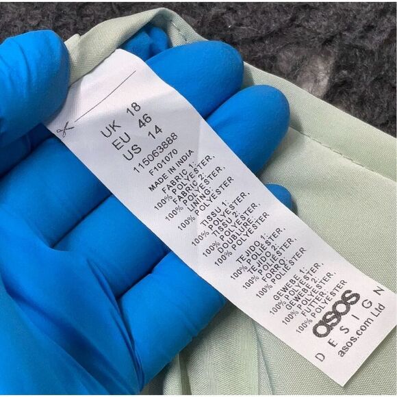 ASOS Fairytale Whimsigoth Sparkly Mirror Sequin Sheer Evening Prom Dress NWT - Picture 9 of 12